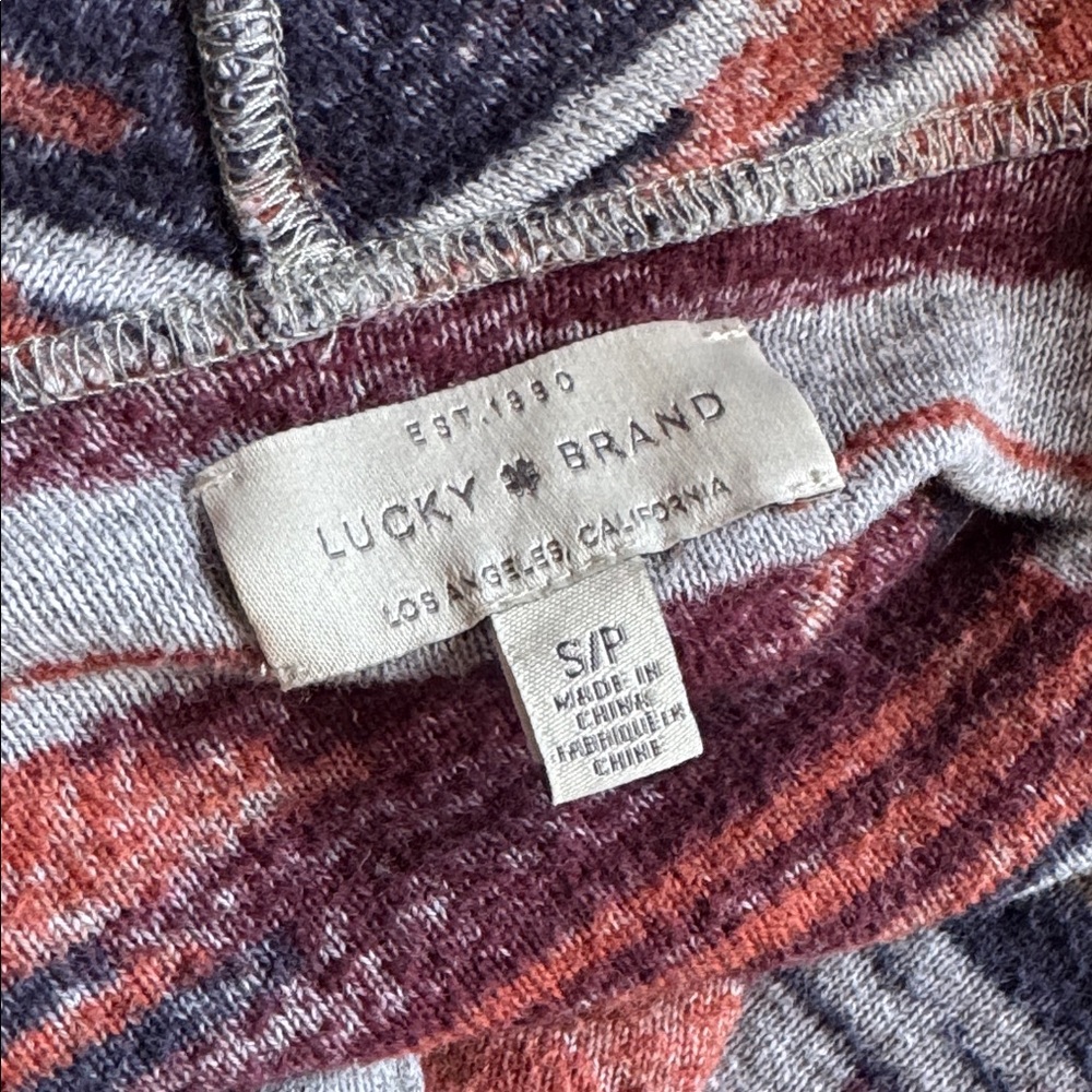 Lucky Brand Women’s S Southwestern Aztec Open Front Cardigan Duster Boho - Picture 3 of 14